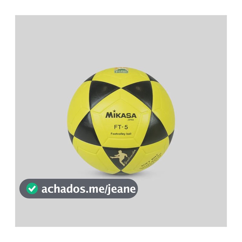 Bola De Futevôlei Mikasa Ft-5 Amarelo/preto