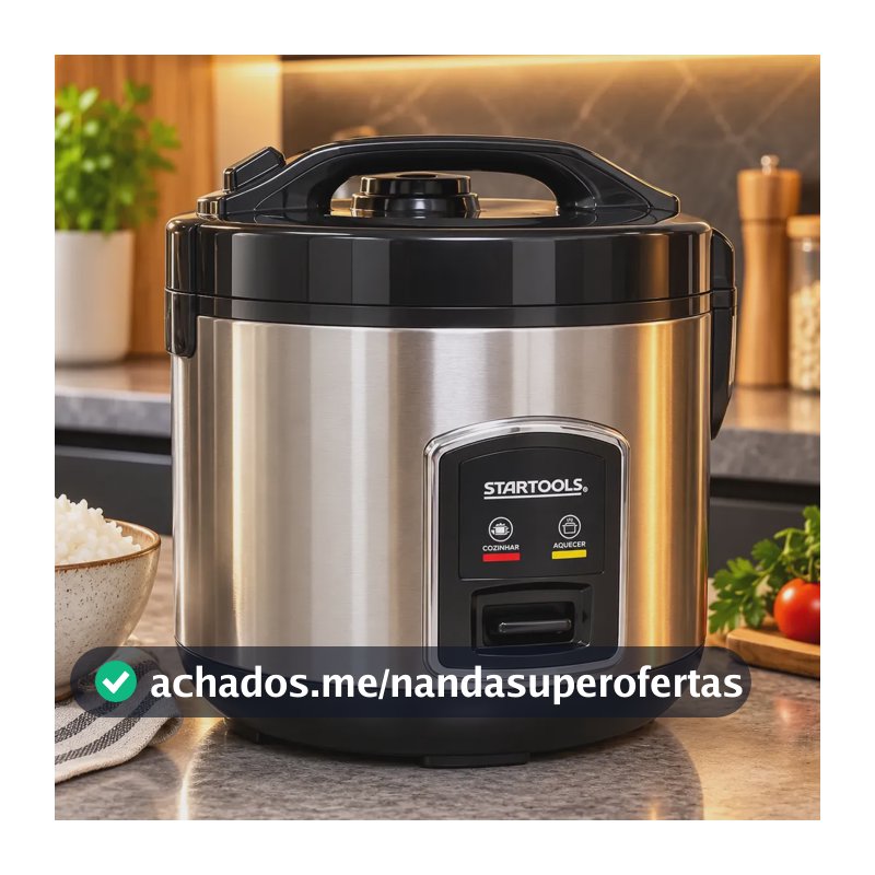 Panela Arroz Eletrica 1 L 400w Cozinha Aquecer Antiaderente Preto 220v