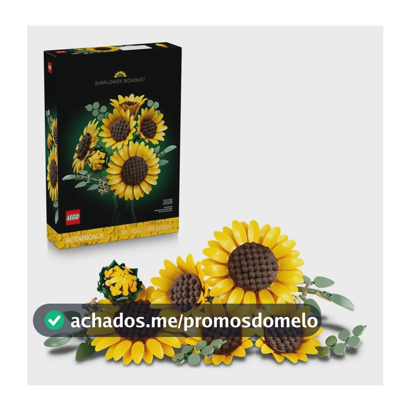 Decoração de buquê de girassol LEGO® Botanicals 11502