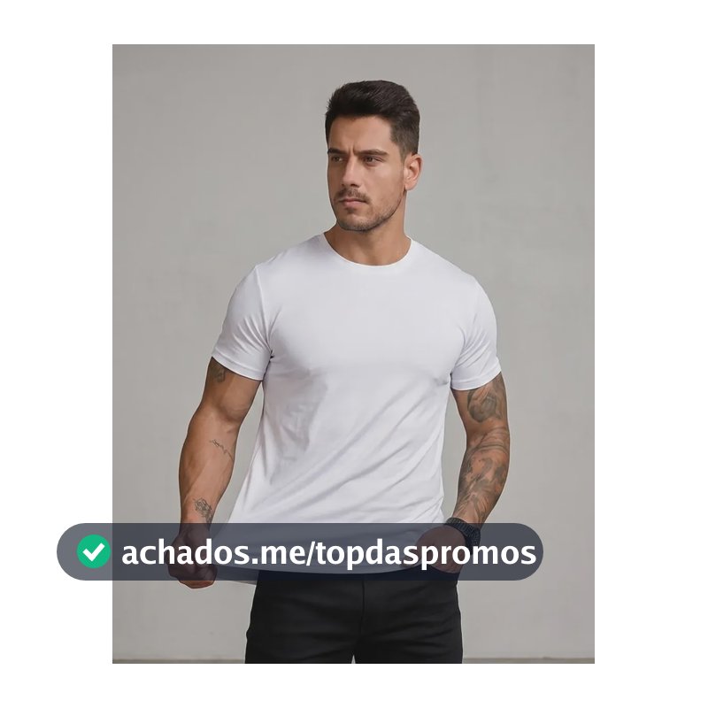 Camiseta Masculina Tech Modal Anti Odor Não Amassa Básica Branco G