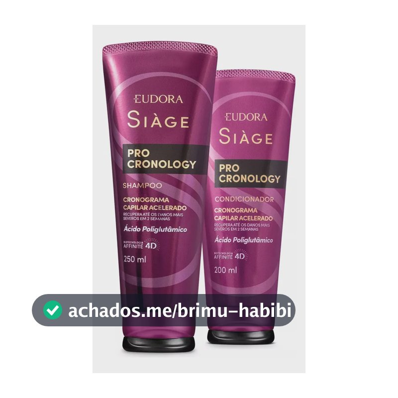 Combo Siàge Pro Cronology: Shampoo 250ml + Condicionador 200