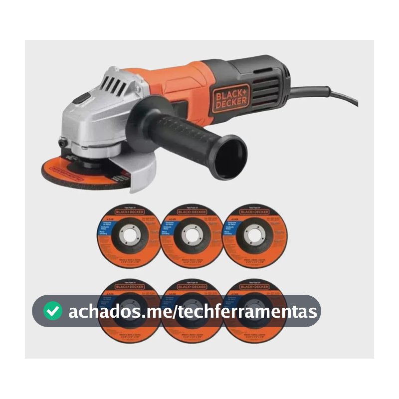 Esmerilhadeira 920w Com 6 Discos G720x6d Black & Decker