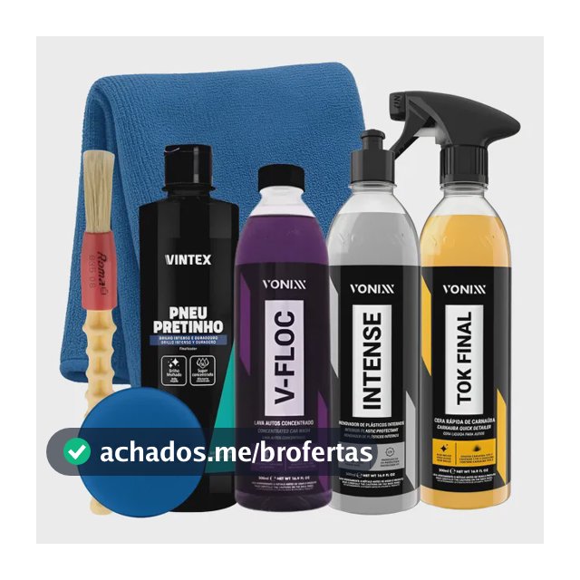 Kit Shampoo V-floc Cera Tok Final Intense Vonixx Pretinho