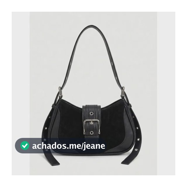 Bolsa Feminina Transversal Ombro Pequena Camurça Vintage Y2k Preto