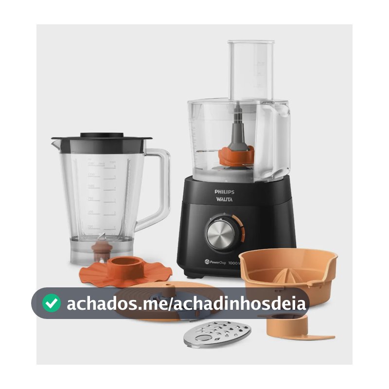 Processador Walita Preto 1000w - Hr7304/92 Preto