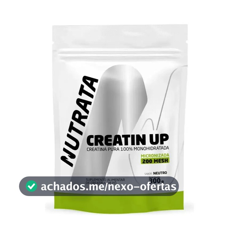 Creatina Monohidratada Nutrata 300g Refil em Pó Pura