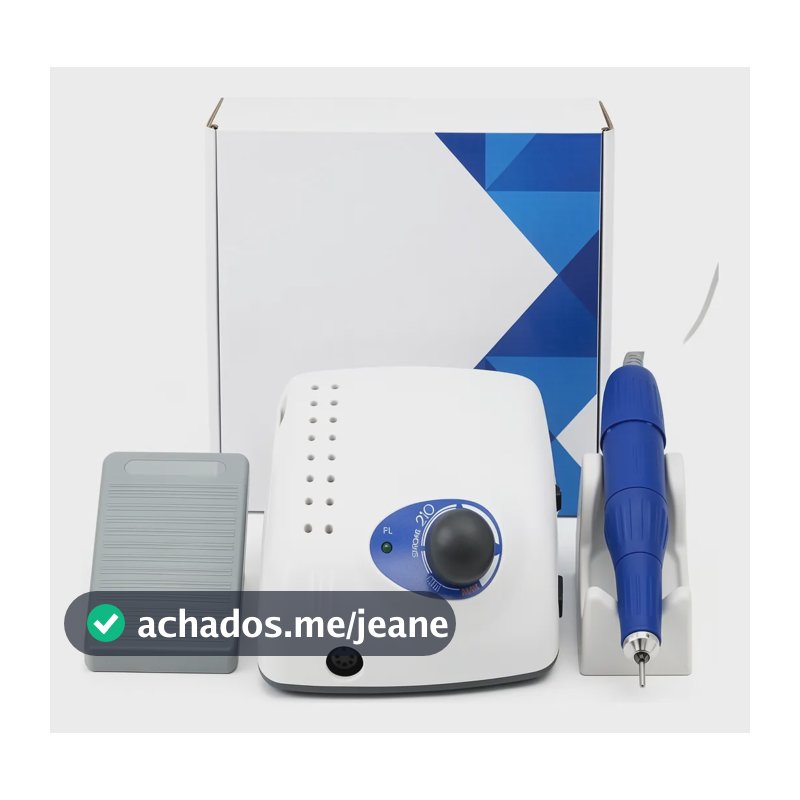 Lixadeira Motor Strong Unha Podologia 40mil Rpm Profissional Off White 220v