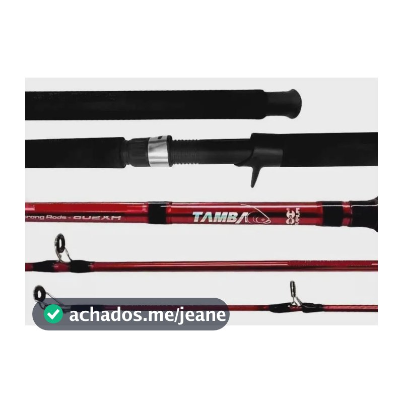 Vara Pesca Pesqueiro Tamba 1,83m 80lb Para Carretilha Maruri Cor Vermelho