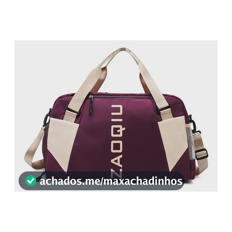 Bolsa Mala De Mão 10kg Feminina De Bordo Viagem Grande Cor Vinho