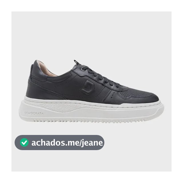 Tenis Democrata Block Couro Legitimo Premium Sofisticado