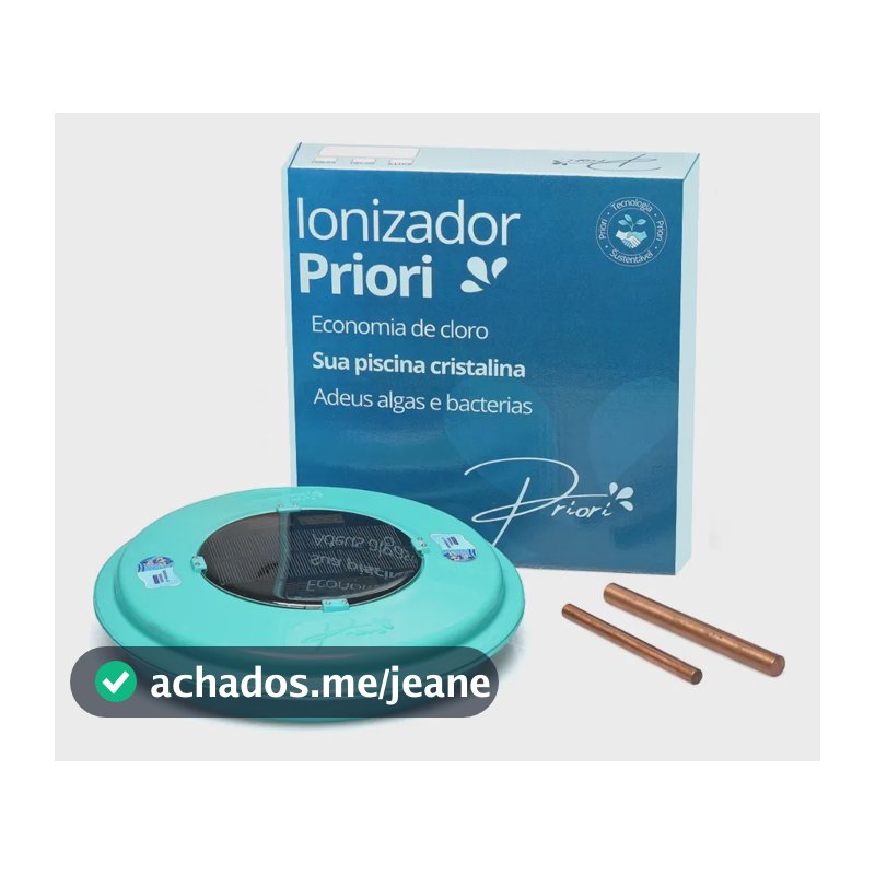 Ionizador Solar Priori Piscina 15mil a 40mil L (adeus Algas)