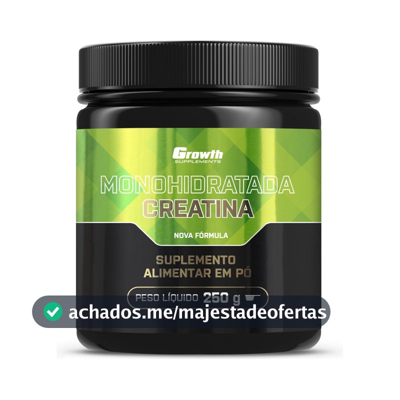 Creatina Growth Supplements Monohidratada em pó Sem sabor x 250g