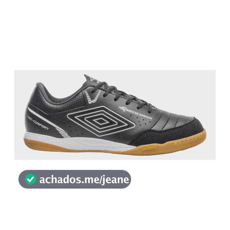 Chuteira Tênis Futsal Umbro Neo Comfort Original Pro Nf Top Preto/branco 36 Br