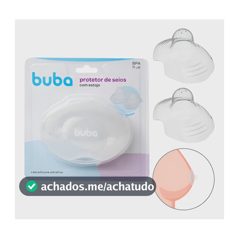Bico De Silicone Para Amamentar Buba Protetor De Seio Mamilo Unico