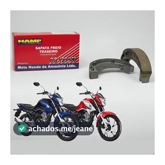 Lona De Freio Dianteira Traseira Hamp Cg 125 150 160 Par