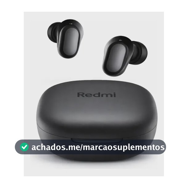 Fone De Ouvido Bluetooth Xiaomi Redmi Buds 6 Play Preto Preto