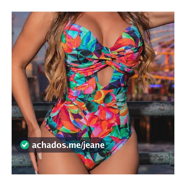 Maiô Body Abertura Frontal Com Bojo E Aro Estampado