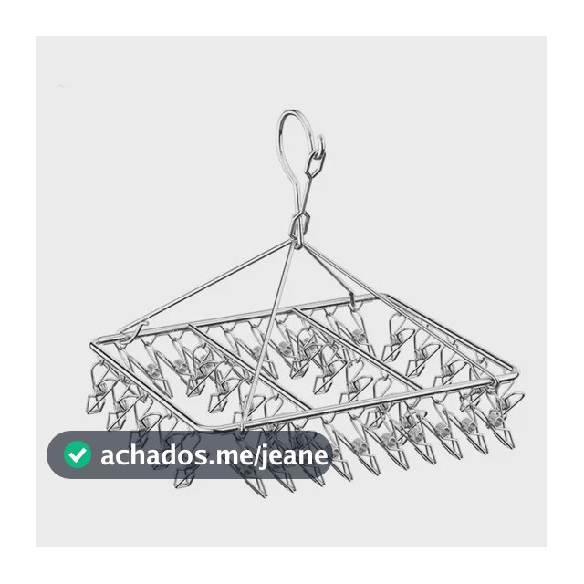 2pcs Varal Para Roupa Íntima Com 80pregadores Meia Cueca Prateado