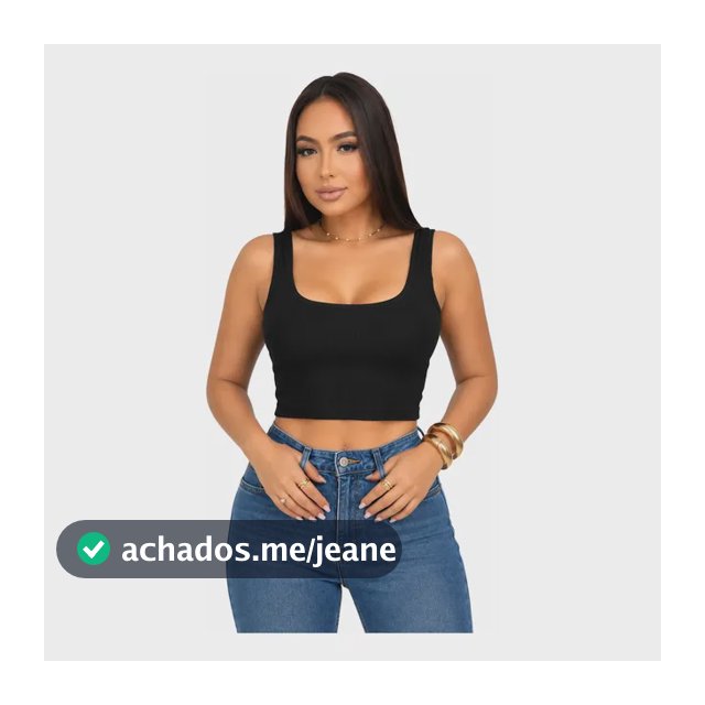 Top Cropped Regata Blusinha Feminina Canelado Moda Gringa