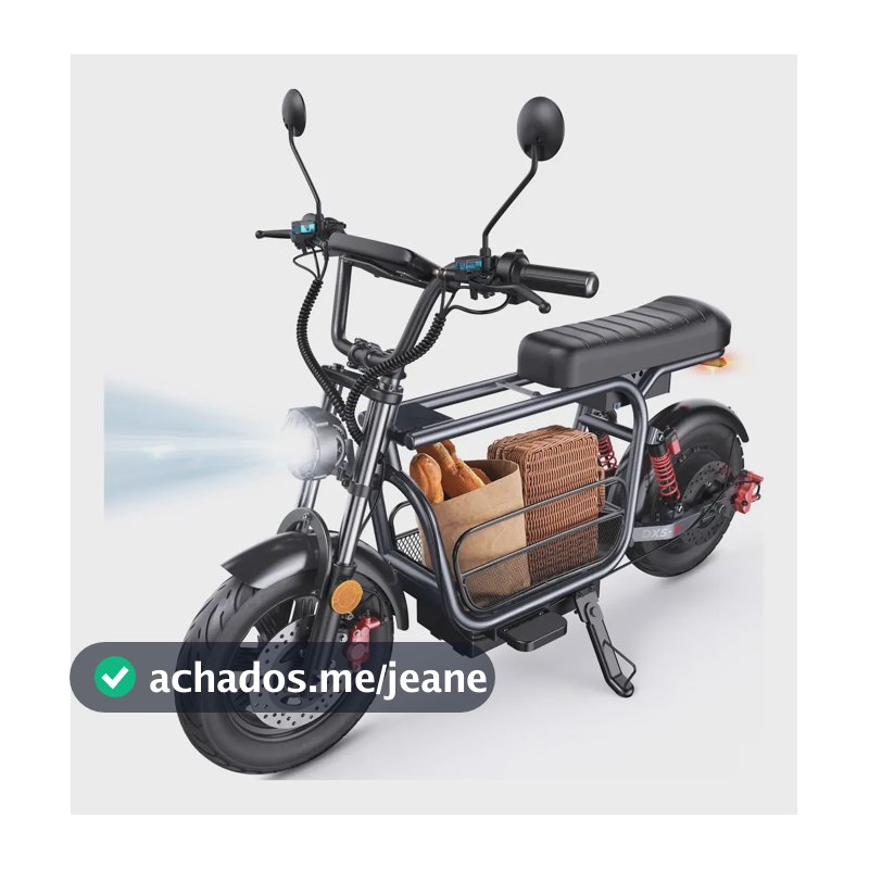 Scooter Elétrico Dx5 Motor 1500w Adulto Max 55km/h Preto