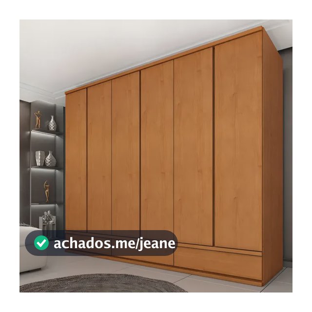 Guarda Roupa 6 Portas 9 Gavetas 270cm Toquio Espresso Wt