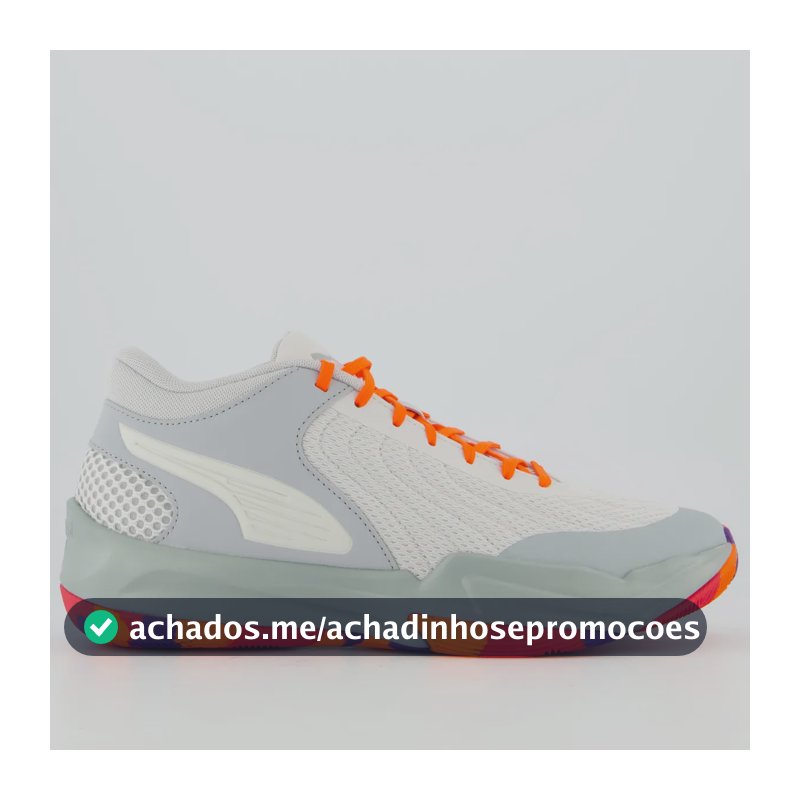 Tênis Puma Court Pro 2 Marble Cinza E Laranja Cinza - 40 Br