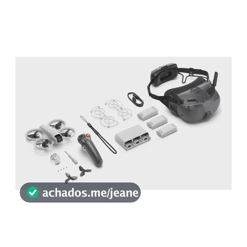 Drone Dji Neo Motion Fly More Combo Goggles N3 + Motion 3 Co Cinza
