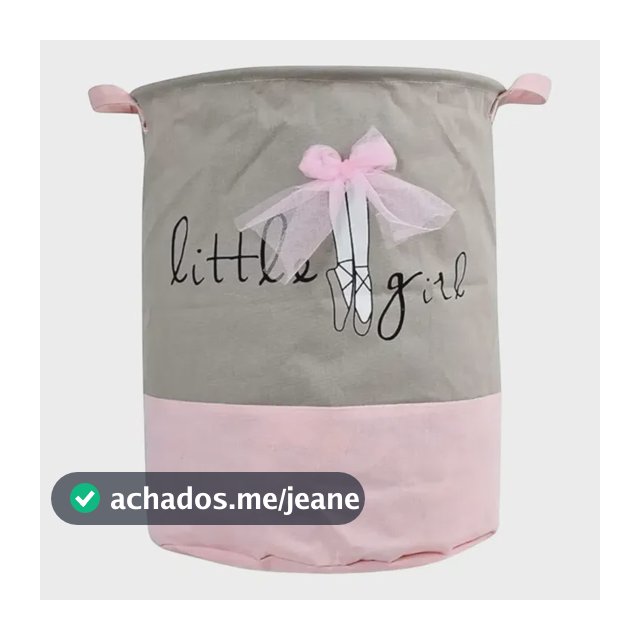 Cesto Organizador Infantil Brinquedo Roupa Impermeável Alça