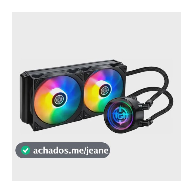 Water Cooler TGT Spartel V2 Preto Rainbow 240mm com TDP 260W