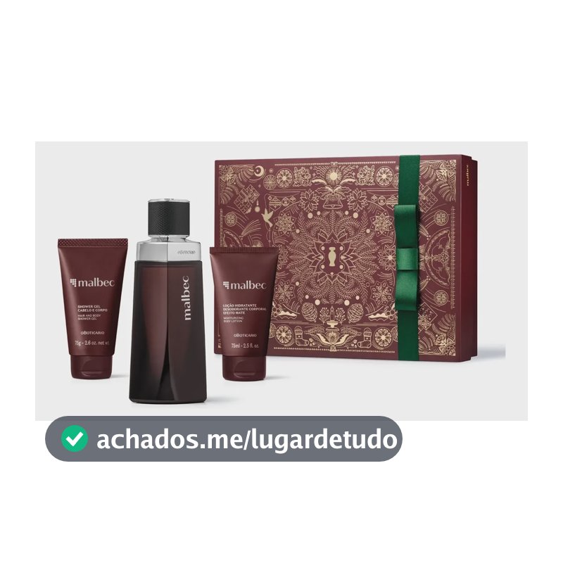 Kit Presente Malbec Tradicional Masculino O Boticário Clássico Original
