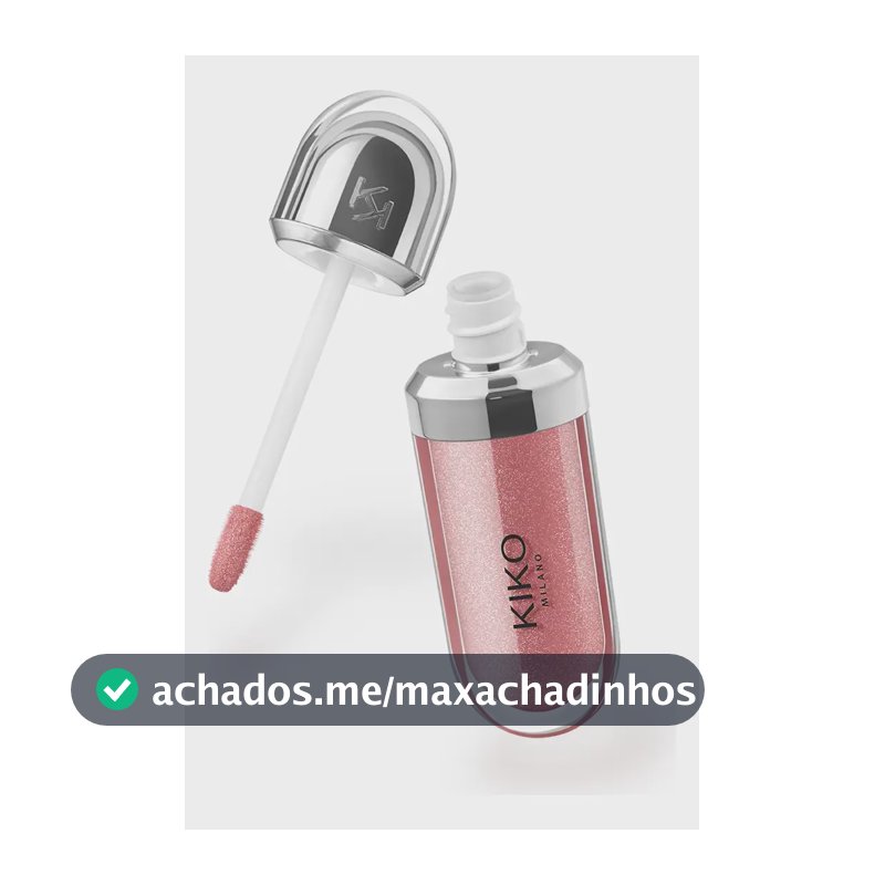 Gloss Hidratante 3D Hydra Kiko Milano Cor 35 Lilás Efeito Brilhante