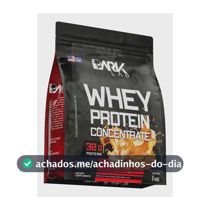 Whey Protein Concentrado 1kg Dark Lab Sabor Doce de leite