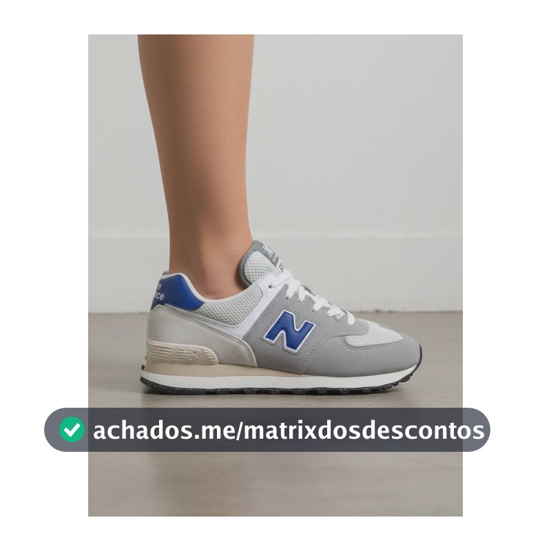 Tênis New Balance 574 V2 Unissex Retrô Moda Casual Original Prateado 44 Br