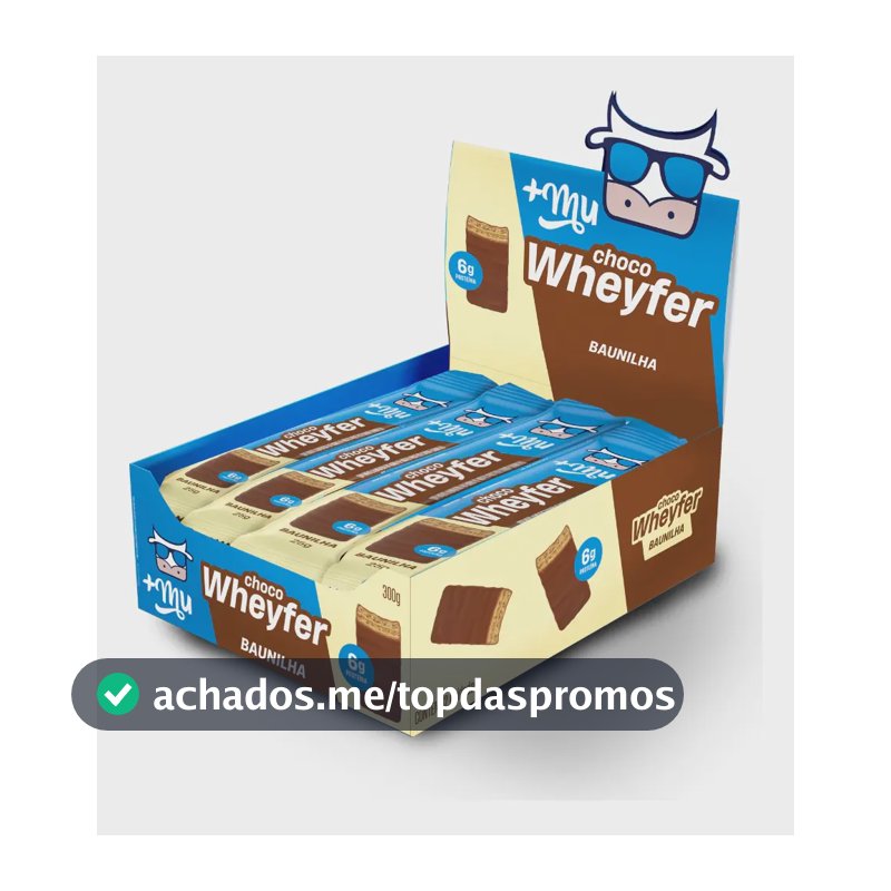 Barra de Proteína +Mu Chocowheyfer Baunilha 12 un