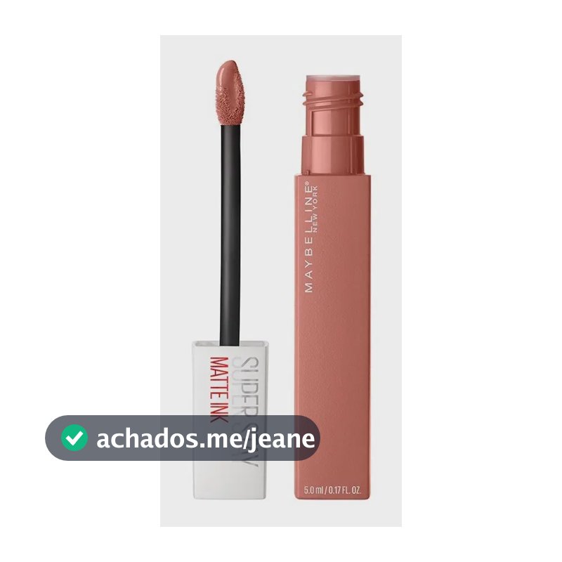 Batom Líquido Matte Ink Cor Seductress 65 5ml Maybelline Nude