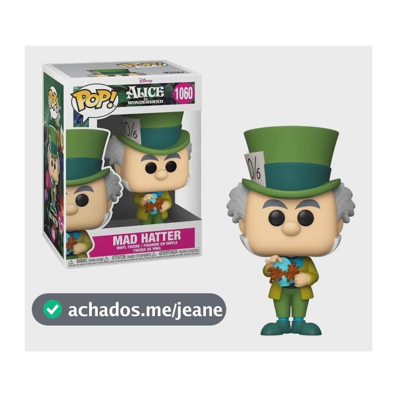 Disney Alice Boneco Pop Funko Chapeleiro Maluco #181