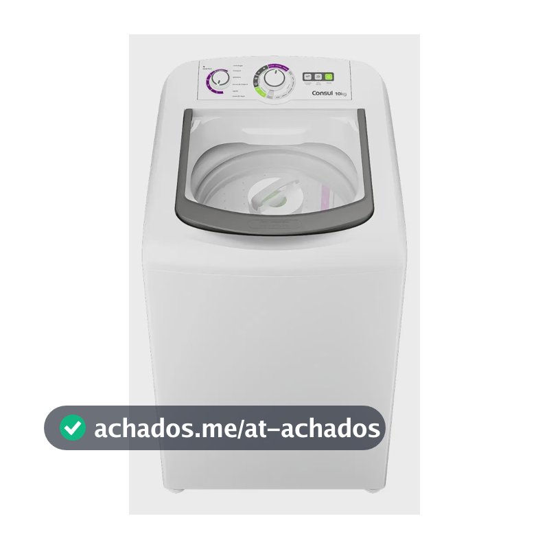 Máquina de Lavar Consul 10 kg Dosagem Econômica - CWB10BB Branca