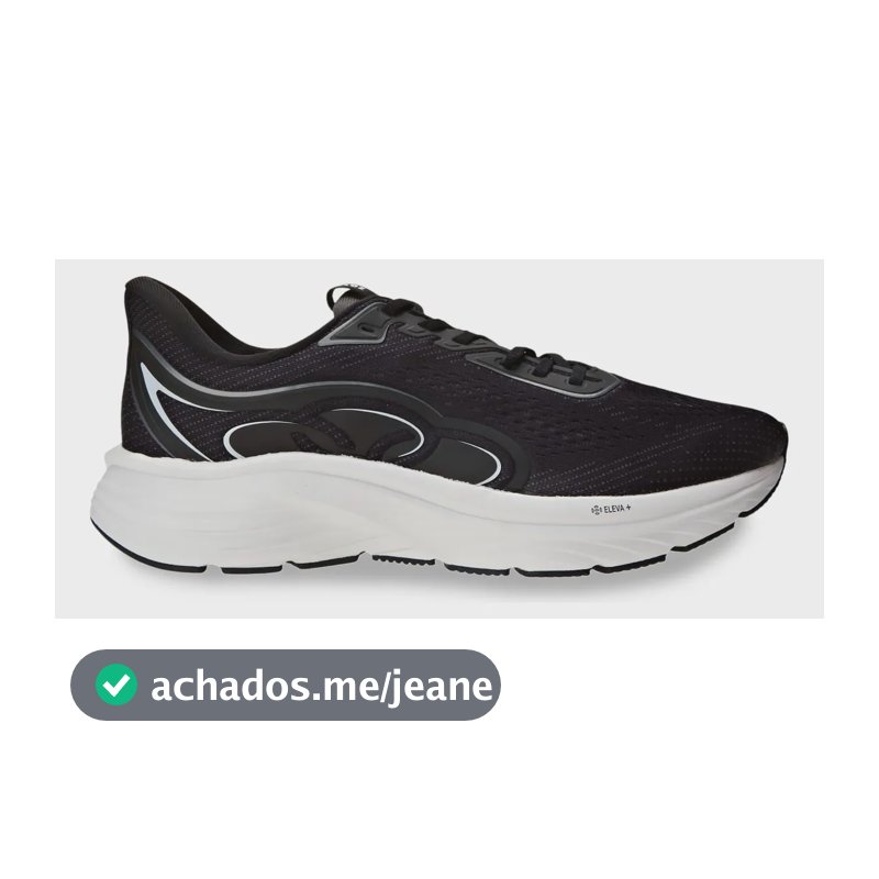 Tênis Masculino Olympikus Veloz 3 Preto Liso 43 Br