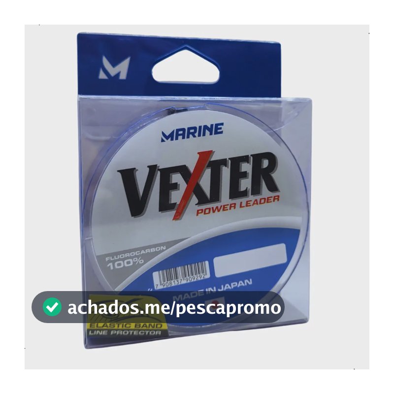 Linha De Pesca Leader Vexter Fluorcarbon 23.4 Libras 0,40mm