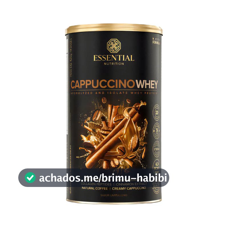 Suplemento Em Pó Essential Nutrition Cappuccino Whey Em Lata 420g