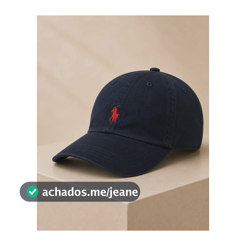 Boné Masculino Ralph Lauren Classic Azul-marinho Un Liso