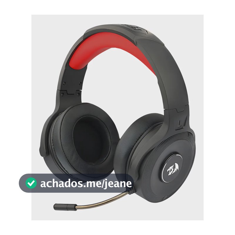 Headset Gamer Sem Fio Redragon Pelops Pro 7.1 H818 Pro Preto