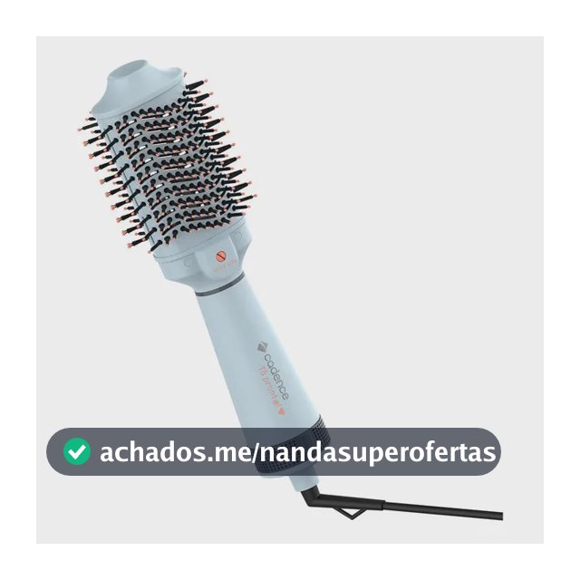 Escova Cadence Secadora Alisadora Volumizadora Esc710-biv Cinza