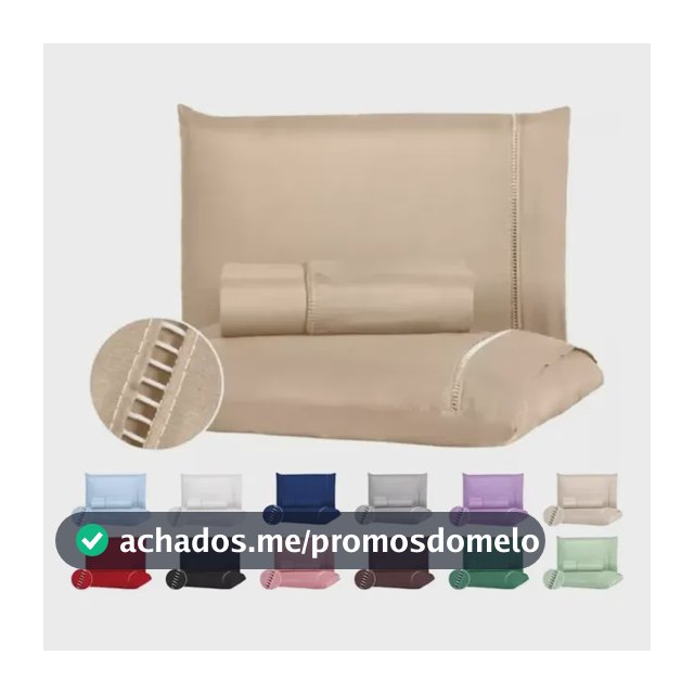 Jogo De Lençol Queen 3 Peças 400 Fios C/ Elástico Hotel