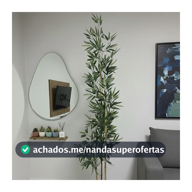 Bambu Artificial 2 Metros Grande Sem Vaso Decoração Verde