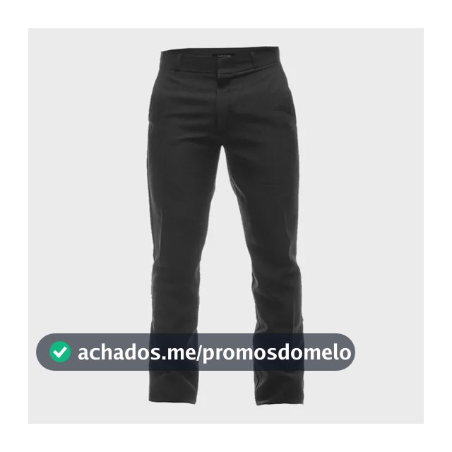Calça Social Masculina Tradicional Preta Plus Size