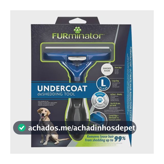 Rasqueadeira Furminator Para Cães Grandes + Brinde