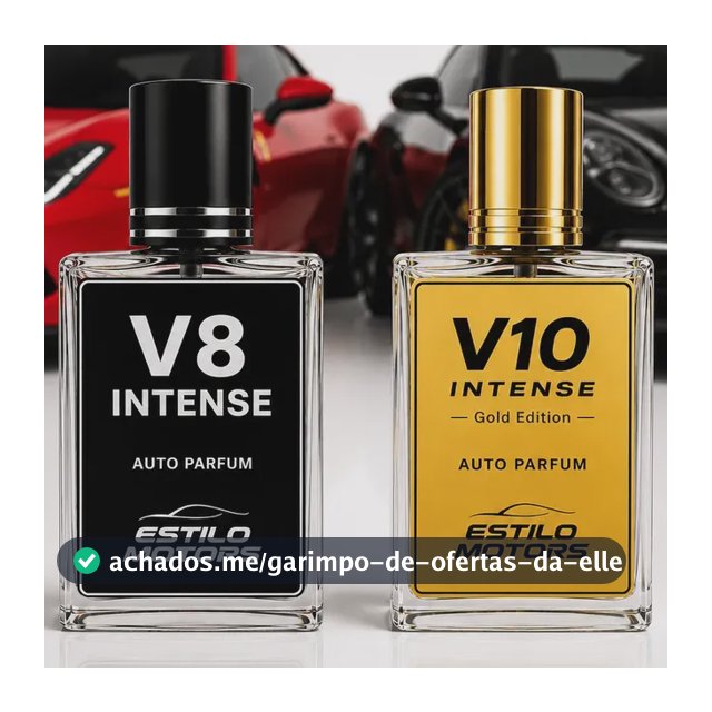 Kit V8 Intense + V10 Intense - Perfume Automotivo Estilo Mo Branco Estilo Motors