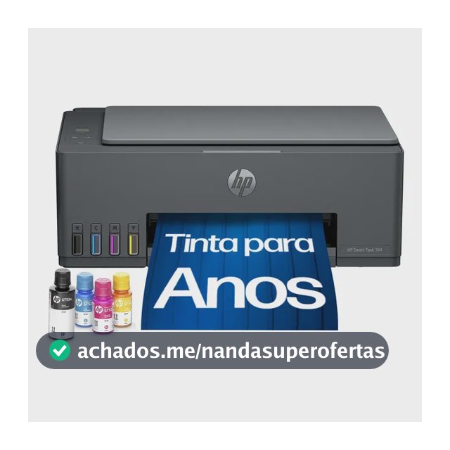 Impressora Multifuncional HP Smart Tank 584 - Preta