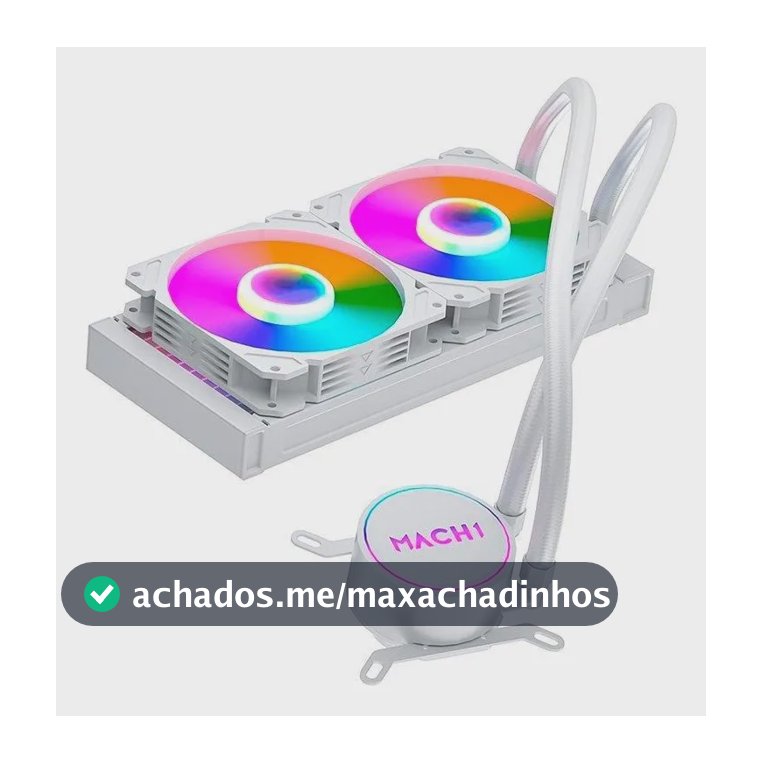 Water Cooler Mach1 Logic Gk240w Rgb 240mm Branco